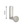 Import Hellas Kremastra 4248 Metalliki Nikel Mat 6cm 0036-1010